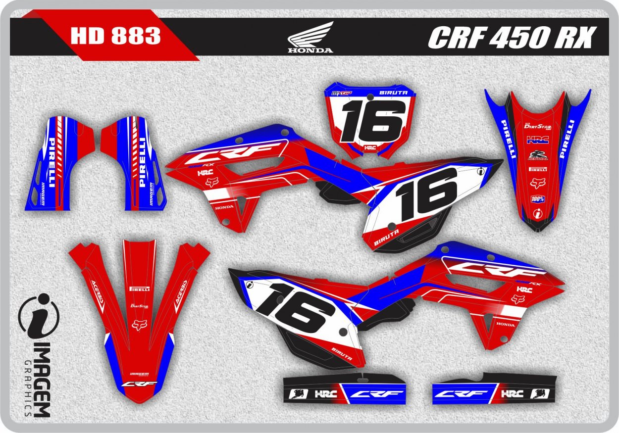 HD 883 CRF 450 RX