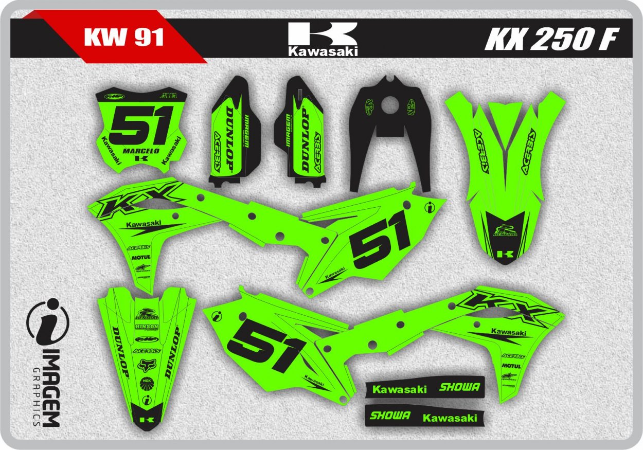KW 91 KX 250 F