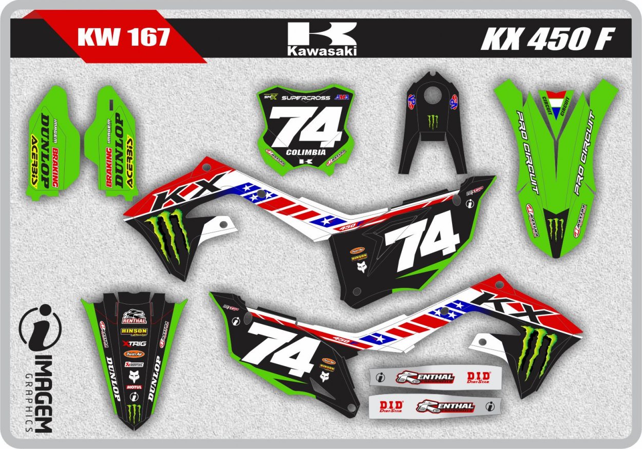 KW 167 KX 450 F