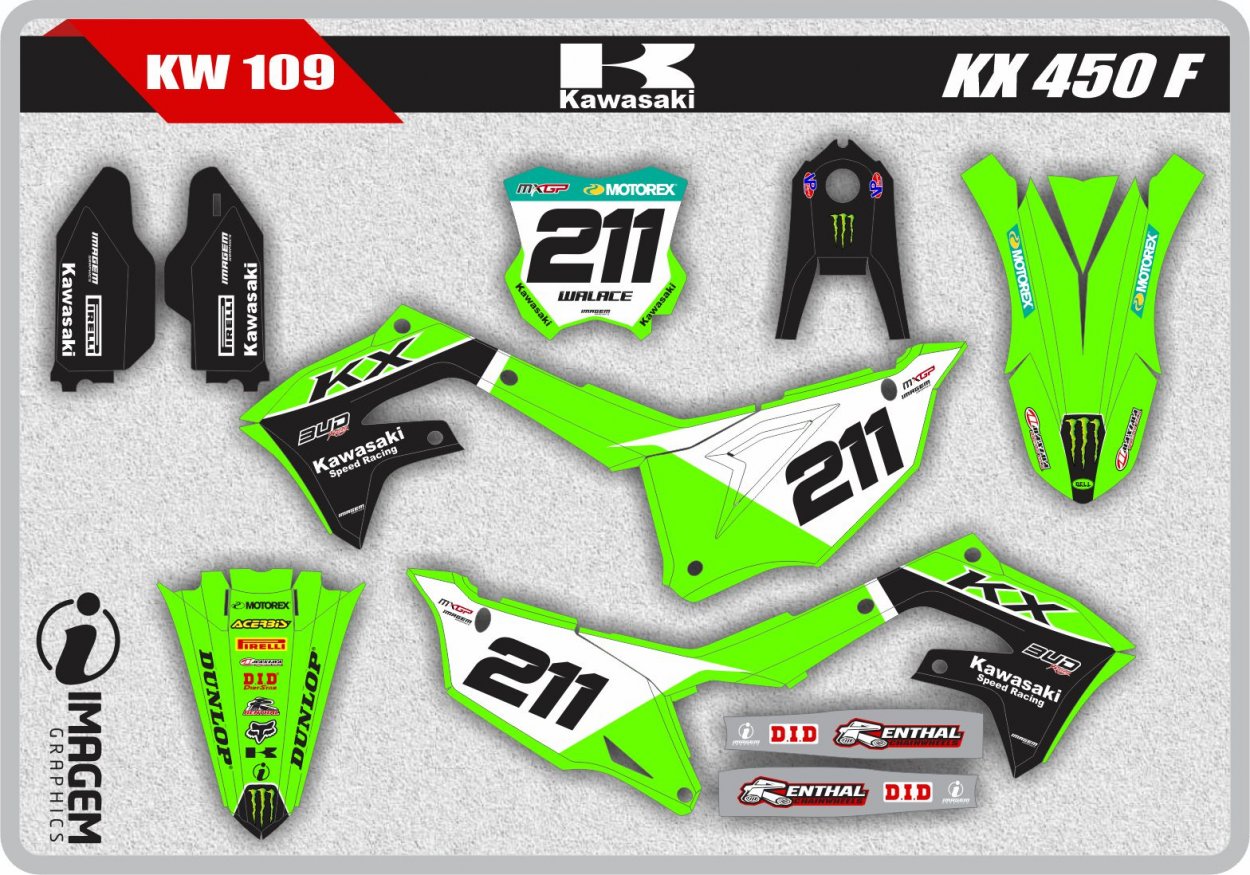 KW 109 KX 450 F