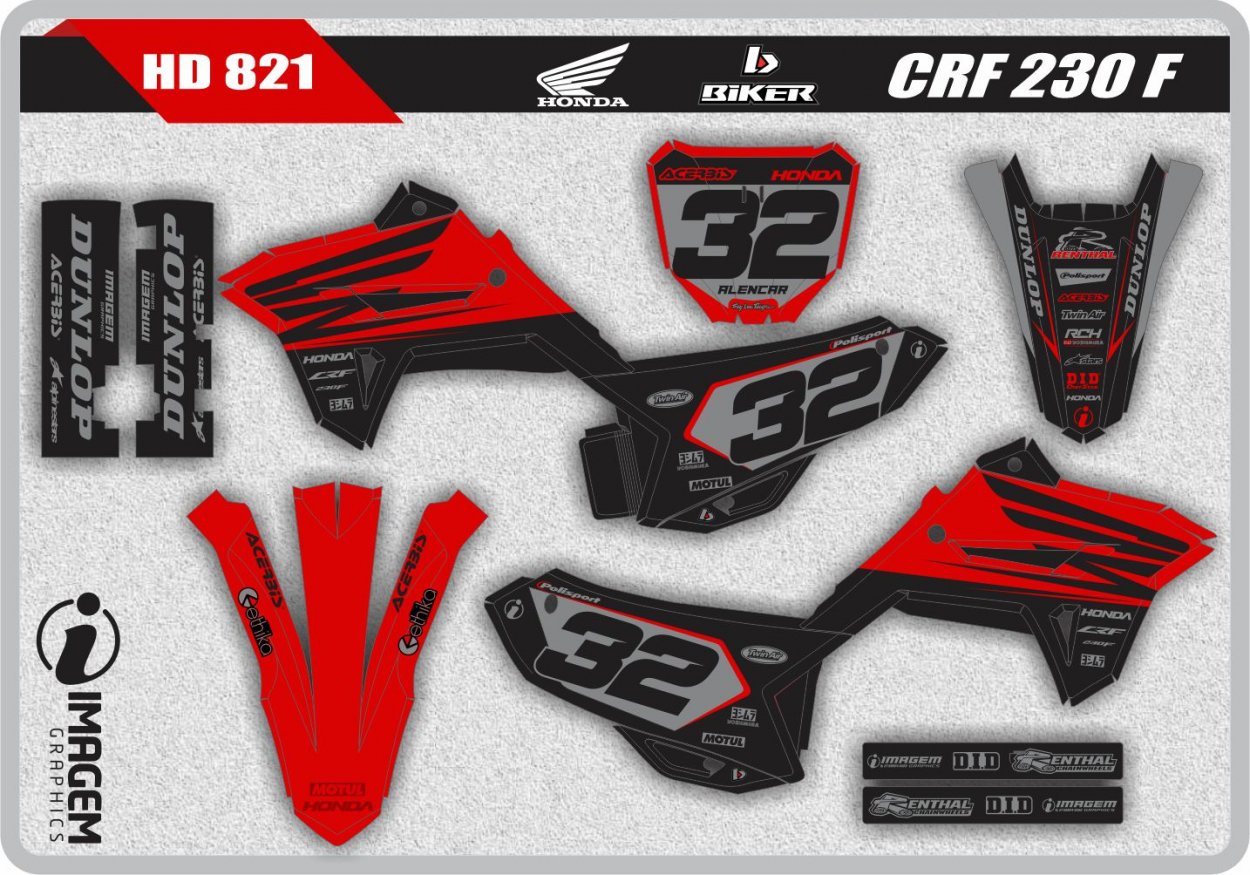 HD 821 CRF 230 F