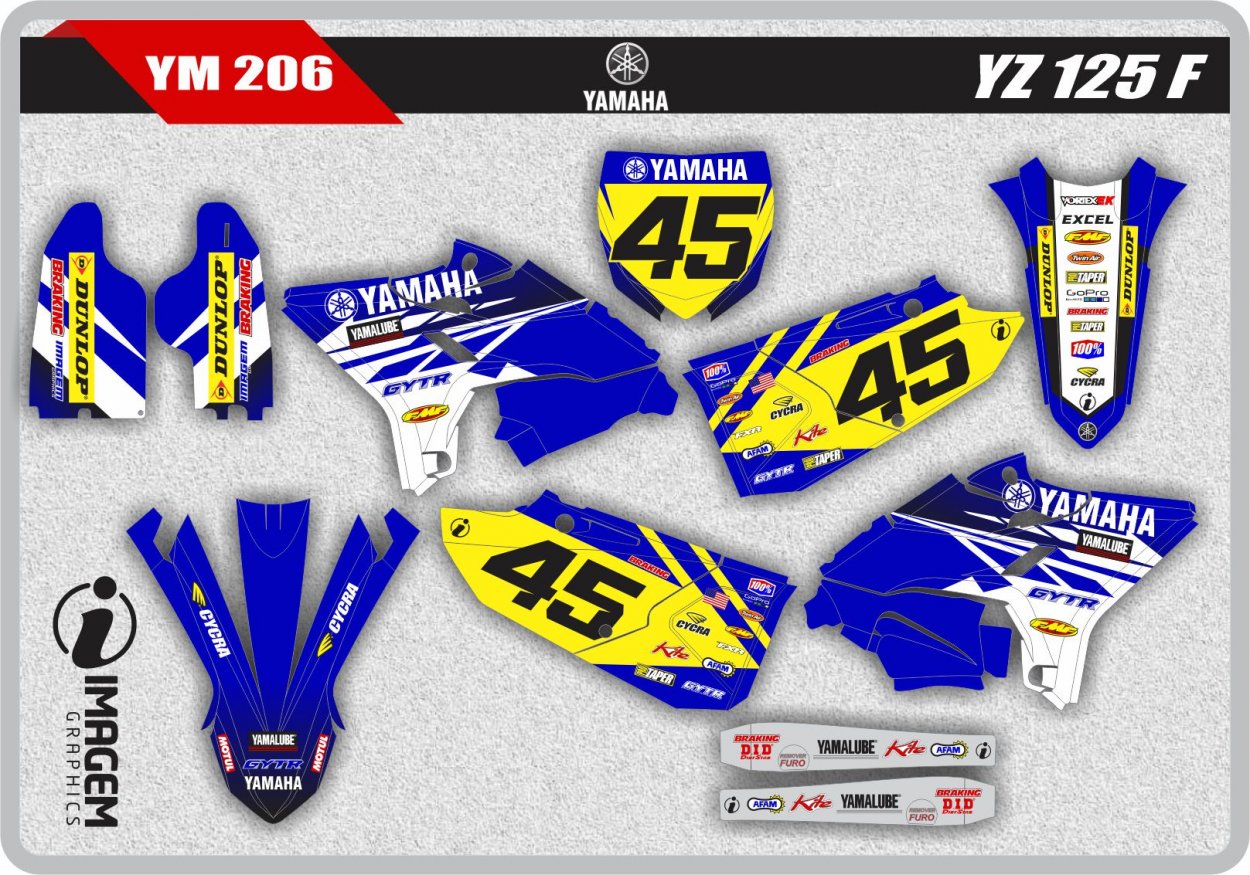 YM 206 YZ 125 F
