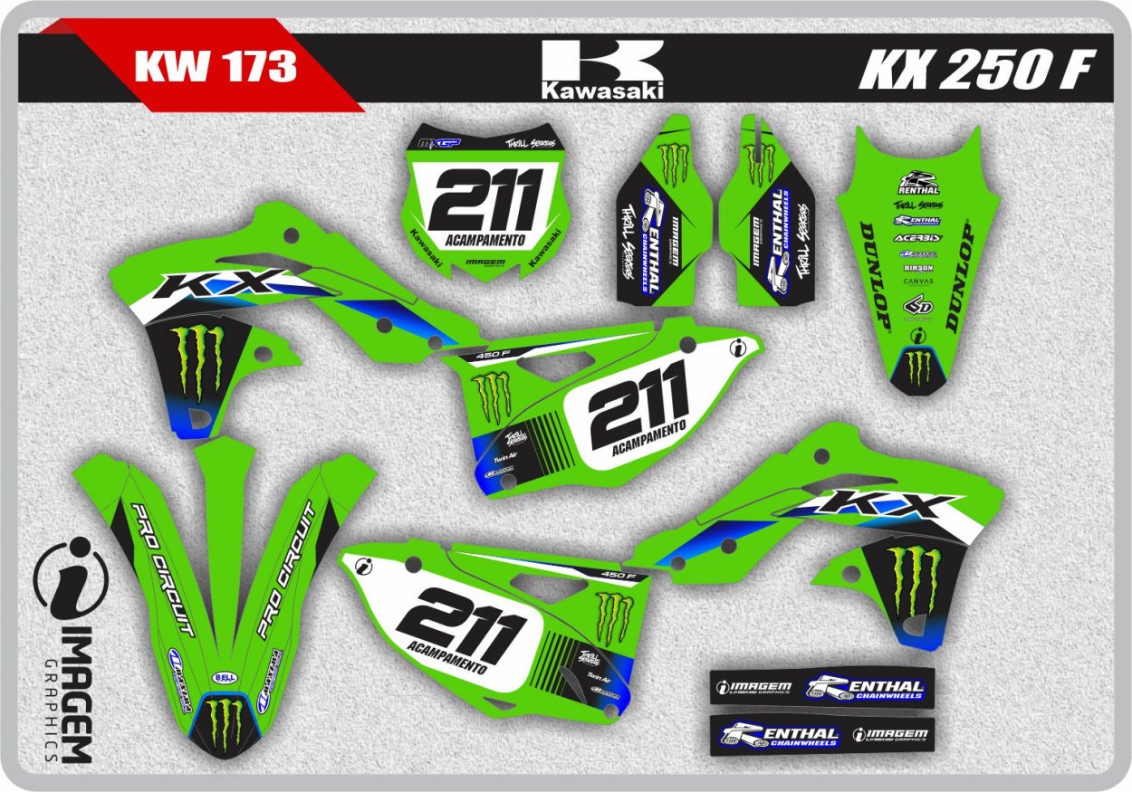 KW 173 KX 250 F