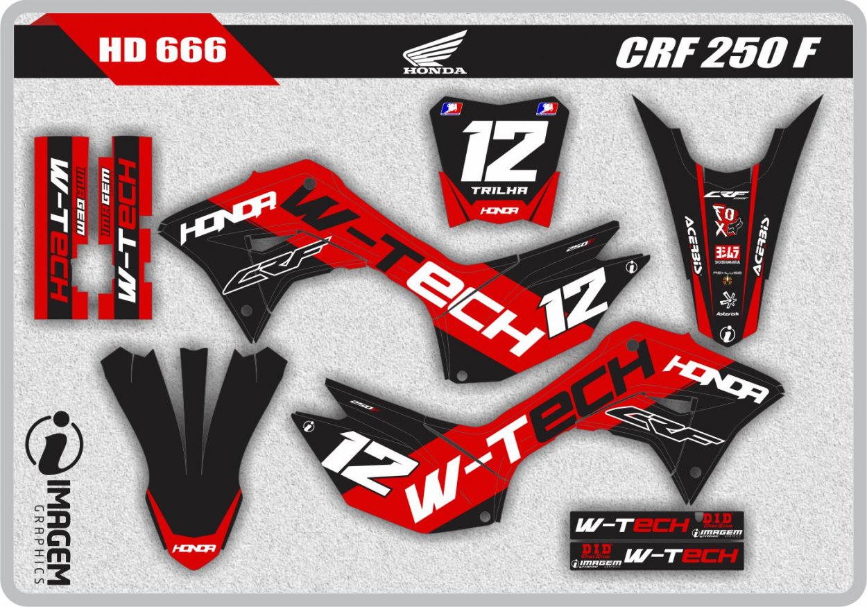 HD 666 CRF 250 F