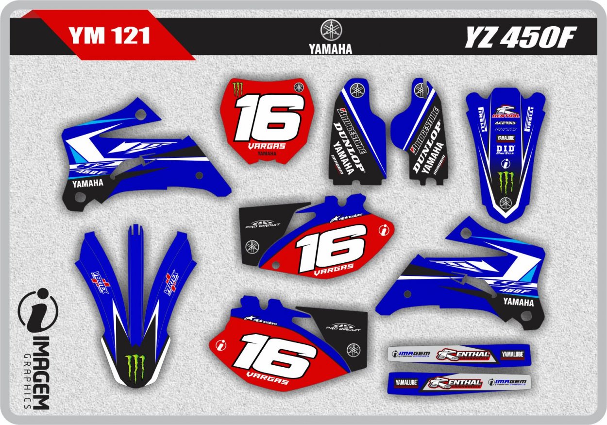 YM 121 YZ 450 F