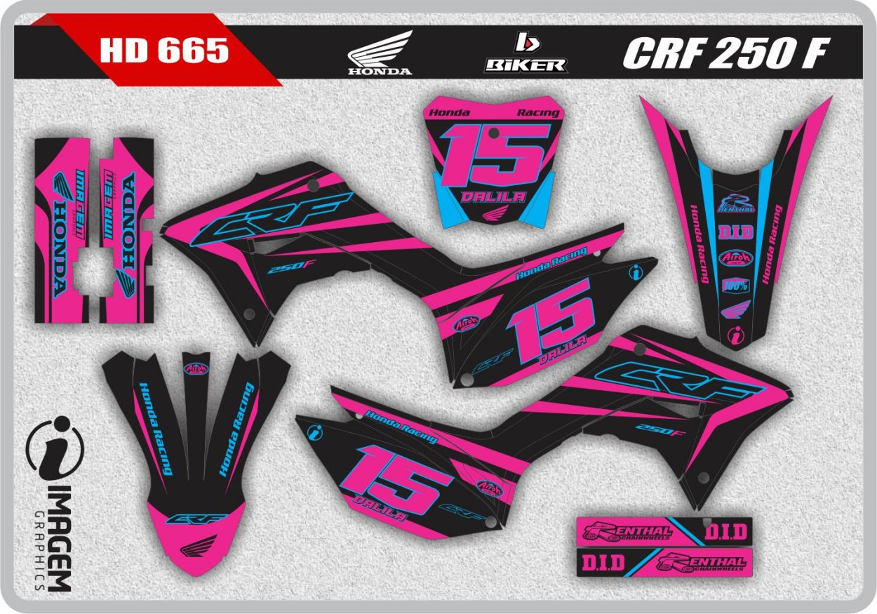 HD 665 CRF 250 F