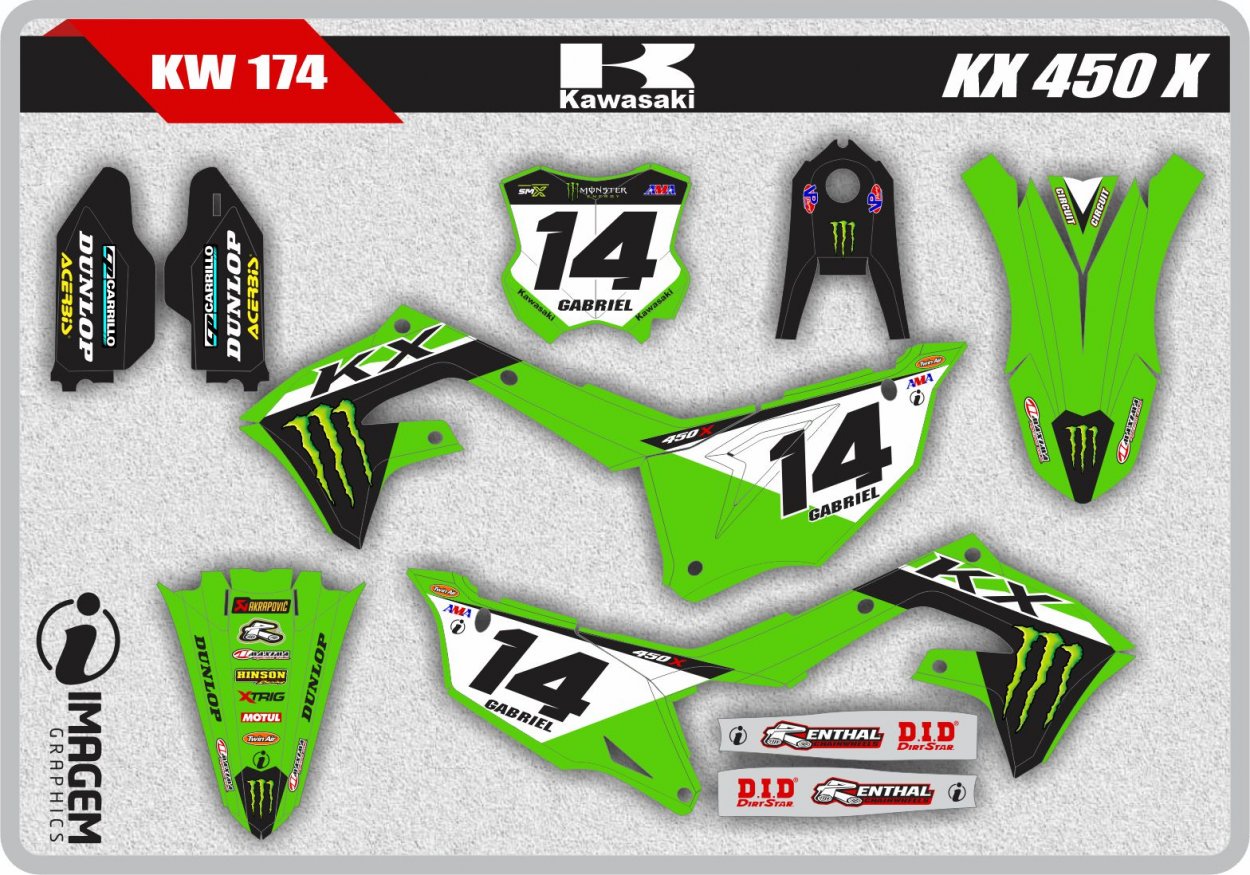 KW 174 KX 450 X